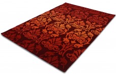 HANDTUFTED ACRYLIC 1L-3 RED
